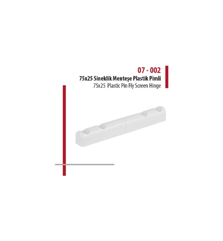 75x25 Plastic Pin Fly Screen Hinge